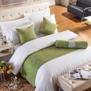 Fine Finish Green Bed Runners